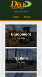 Mobile Screenshot of delkequipment.net