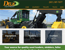 Tablet Screenshot of delkequipment.net